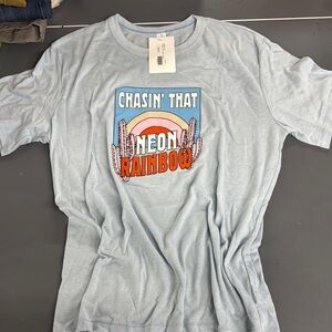 Light Blue Graphic T-Shirt